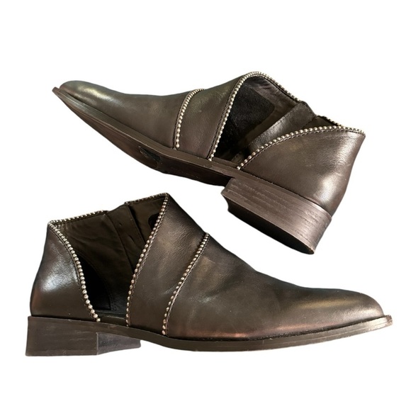 Lucky Brand Womens Prucella Ankle Boot Sz 9 Black Leather - Picture 2 of 7